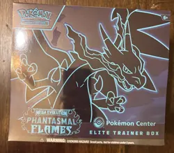 Phantasmal Flames TCG Pokemon Center Exclusive Elite Trainer Box ETB - Image 1