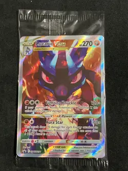 Pokemon TCG *SEALED* Lucario VSTAR SWSH291 Crown Zenith Promo (English) - NM - Image 1