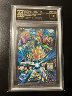 BANDAI Super Dragon Ball Heroes Sample Card Gotenks UGM1-CP4 MANA Graded 10 - Image 1