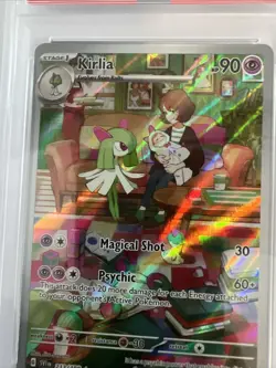 Pokemon Scarlet & Violet Kirlia 212/198 Base Illustration Rare 2023 Mint PSA 9 - Image 2