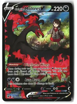 Galarian Moltres V ⭐ TG20/TG30 Holo Astral Radiance Trainer Gallery Pokemon NM - Image 1