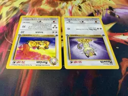 Persian 42/64 & Meowth 56/64 1st Edition Jungle WoTC 1999 Pokemon TCG - Image 3
