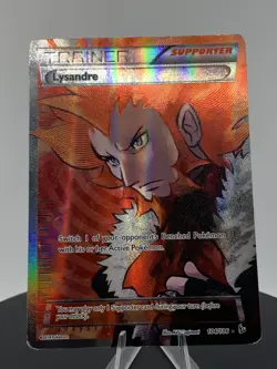 Pokemon TCG XY Flashfire Lysandre 104/106 Full Art Holo HP SEE PHOTOS - Image 1