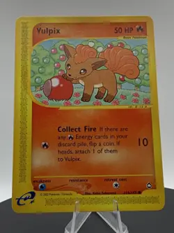 Vulpix 116/147 Aquapolis LP Pokemon TCG E-Reader - Image 3