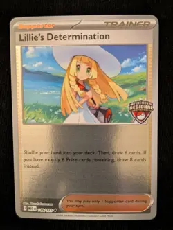 Pokemon TCG Lillie's Determination 119/132 Regional Championship Stamp Promo - Image 1