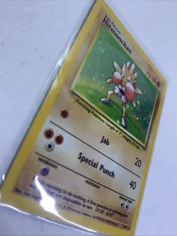 Pokemon Vintage Holo Rare Hitmonchan Base Set Wotc 1999 - Image 2