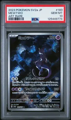 PSA 10 Mewtwo 183/165 Art Rare Sv2a 151 Pokemon Japanese Card - Image 1