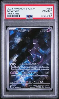 PSA 10 Mewtwo 183/165 SV2a 151 Art Rare Japanese Pokemon Card GEM MINT - Image 1