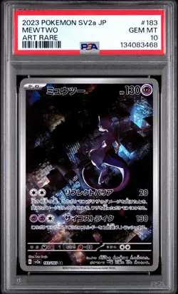 PSA 10 Mewtwo 183/165 Sv2a 151 AR Art Rare Japanese POKEMON - Image 1