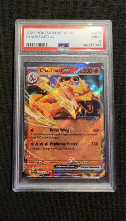 PSA 9 Charizard Ex 006/165 POKEMON 151 2023 Scarlet And Violet - Image 1