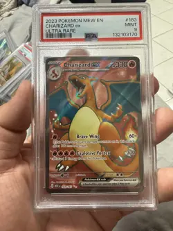 2023 Pokemon Scarlet and Violet 151#183 Charizard EX Ultra Rare PSA 9 - Image 1