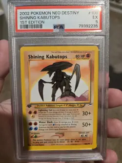 Pokemon Shining Kabutops 1st Edition Neo Destiny Holo PSA 5 - Image 1
