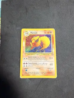 Flareon - 3/64 - Pokemon Jungle Unlimited Holo Rare Card WOTC HP - Image 2