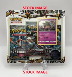 Pokemon Sun & Moon Forbidden Light Garbodor 3-Pack Blister Set - Factory Sealed - Image 1