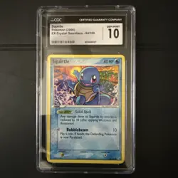 Pokemon Squirtle 64/100 EX Crystal Guardians - CGC 10 GEM MINT TCG 2006 - Image 1