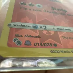 Numel Peelable Ditto Reverse Holo Pokemon Go TCG Card 013/078 Unpeeled NM - Image 3
