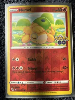 Pokemon TCG Numel Reverse Holo Card Peelable Ditto, 013/078, Pokemon Go - Image 1
