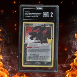 Pokemon Celebrations Classic UMBREON 17/17 Pop Series 5 Gold Star TAG 9 - Image 1