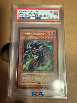 PSA 9 Yu-Gi-Oh! EXODIA NECROSS Secret Rare MC2-EN003 Limited Edition Card - Image 1