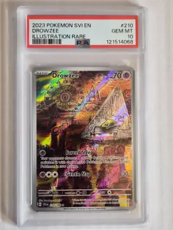 2023 Pokemon Scarlet & Violet Drowzee Illustration Rare #210/198 PSA 10 H1 - Image 1