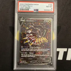 PSA 8 2022 POKEMON SWORD & SHIELD LOST ORIGIN #186 FULL ART/GIRATINA V - Image 1