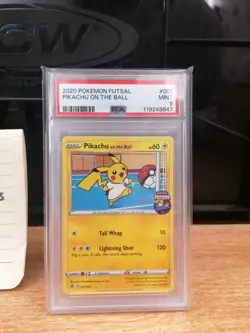 POKEMON FUTSAL PIKACHU ON THE BALL #001 2020 PSA 9 - Image 2