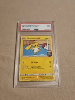 Pikachu on the Ball 001/005 FA Exclusive Promo Futsal 2020 Pokemon - PSA 9 Mint - Image 1