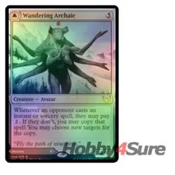 Foil Wandering Archaic M/NM Magic: The Gathering MTG Strixhaven: School Of Mages - Image 1