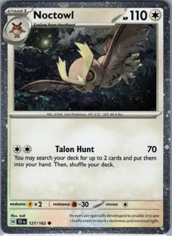 Noctowl - 127 (Cosmos Holo) 127/162 Scarlet & Violet Promo - Pokemon Card - NM - Image 1
