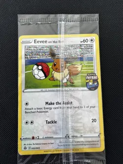 Pokemon TCG: Eevee On The Ball Futsal Promo 002/005 - UK Exclusive - SEALED - Image 1