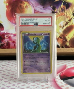 2012 POKEMON B&W BOUNDARIES CROSSED #77 MELOETTA-HOLO PSA 9 - Image 1