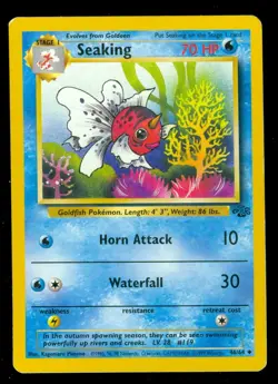 Pokemon SEAKING 46/64 Jungle - - HEAVY PLAY - Image 1