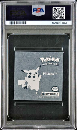Pokemon PSA 8 Pikachu #PR32 Serie 1 Bonus Prism Stickers 1999 Japanese - Image 3