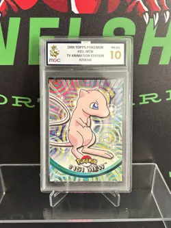 Topps Pokemon TV Animation 1999 Series 3 - Mew #151 Blue Logo 1st Edition MGC 10 - Image 1
