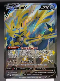 Zacian V SWSH292 - Shiny Full Art - Sword & Shield Promo Pokemon Card NM - Image 1