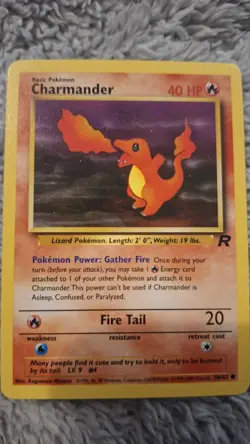 Charmander 50/82 Team Rocket Set - WOTC Vintage Pokemon Card - 2000 Unlimited - Image 1