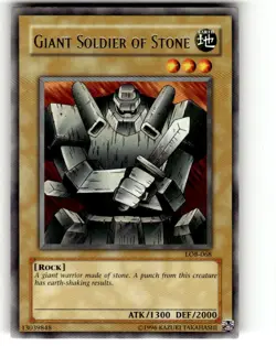 Yu-Gi-Oh! Giant Soldier of Stone LOB-068 Rare Unlimited NM - Image 1
