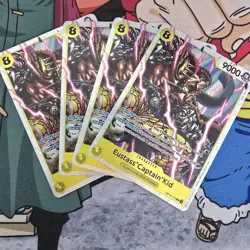 Eustass " Captain " Kidd Op10-112 SR Foil One Piece Tcg ENG Playset Of 4 - Image 5