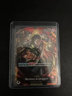 Monkey D. Dragon Alt Art Parallel Leader OP07-001 One Piece TCG OP07 English - Image 1