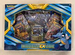 2017 POKEMON XY EVOLUTIONS FATES COLLIDE SUN & MOON KINGDRA EX BOX SEALED - Image 1