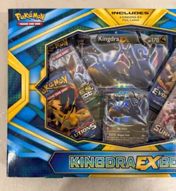 2017 POKEMON XY EVOLUTIONS FATES COLLIDE SUN & MOON KINGDRA EX BOX SEALED - Image 2