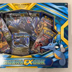 2017 POKEMON XY EVOLUTIONS FATES COLLIDE SUN & MOON KINGDRA EX BOX SEALED - Image 3