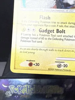 Pokemon Card Luxray 5/99 Platinum Arceus Holo Rare Light Play - Image 4