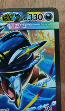 Mega Sharpedo ex 127/094 Pokemon Phantasmal Flames Special Illustration Rare NM - Image 3