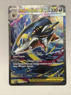 Mega Sharpedo ex 127/094 Special Illustration Rare NM Phantasmal Flames Pokemon - Image 1