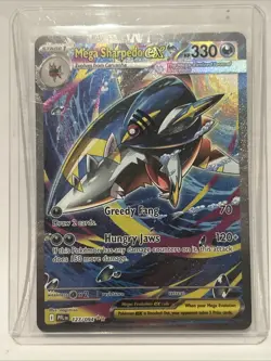 Mega Sharpedo ex 127/094 Special Illustration Rare NM Phantasmal Flames Pokemon - Image 2