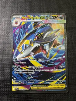 Pokemon Phantasmal Flames Mega Sharpedo Ex Special Illustration Rare 127/094 NM - Image 1