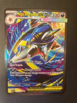 Pokemon Mega Sharpedo ex 127/094 Phantasmal Flames Special Illustration Rare NM - Image 1