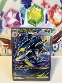 Mega Sharpedo ex 127/094 Special Illustration Rare Pokemon Phantasmal Flames NM - Image 1