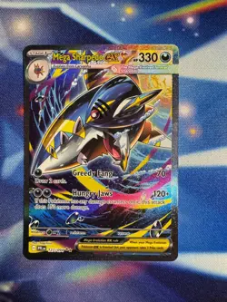 Mega Sharpedo ex 127/094 Pokemon Phantasmal Flames Special Illustration Rare NM - Image 1